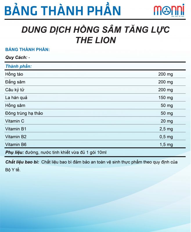 Dung Dich Hong Sam Tang Luc The Lion